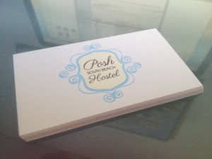 Some matte finish business cards