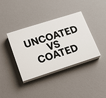 coated vs. uncoated business cards